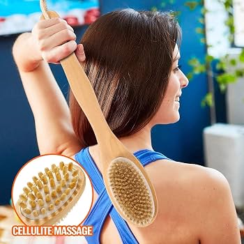 Wooden Bath Brush Double Sided