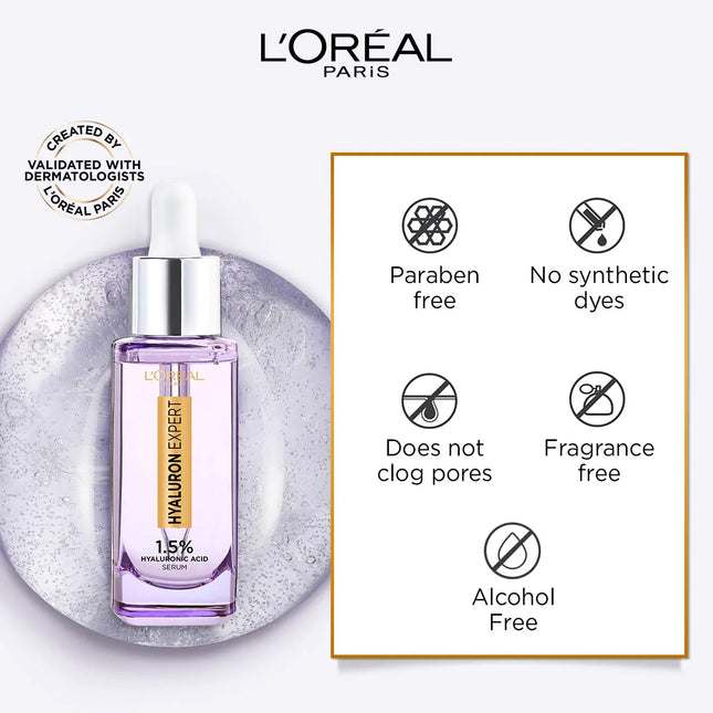 L'Oreal Hyaluron Expert Plumping Hydration Serum With Hyaluronic Acid 30ml