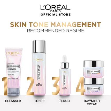 L'Oreal 5% Glycolic Acid Peeling Toner For Instant Glowing Skin 128ML