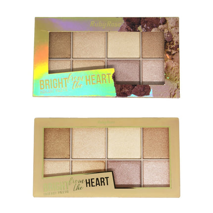 Ruby Rose Bright From The Heart Highlighter Palette