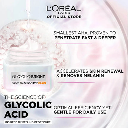 L'Oreal Glycolic Bright Glowing Cream SPF 17