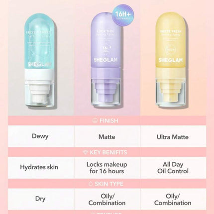 Sheglam fresh setting spray oil control 55ML