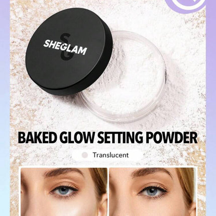 SHEGLAM Baked Glow loose Setting Powder-  Oil Control