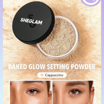 SHEGLAM Baked Glow loose Setting Powder-  Oil Control
