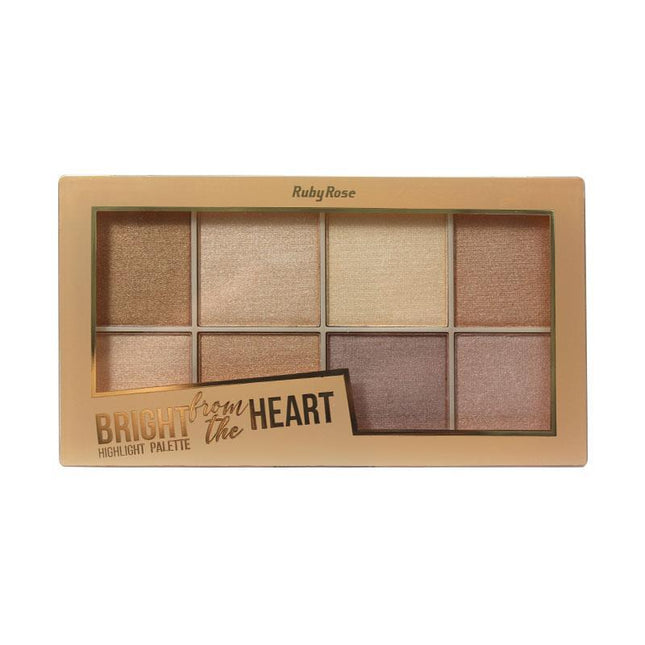 Ruby Rose Bright From The Heart Highlighter Palette