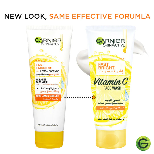 Garnier Skin Active Fast Bright Face Wash 100ml