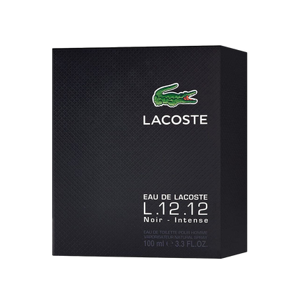 Lacoste L.12.12 Noir Intense Eau De Toilette For Men - 100ml