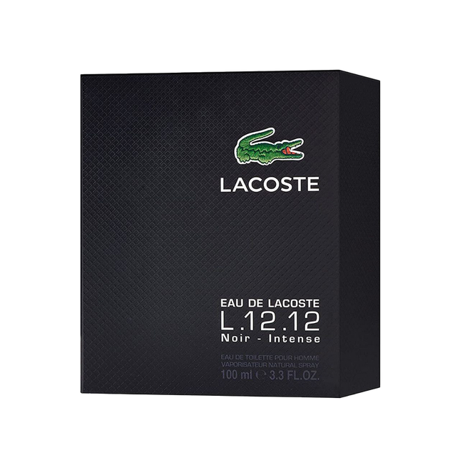 Lacoste L.12.12 Noir Intense Eau De Toilette For Men - 100ml