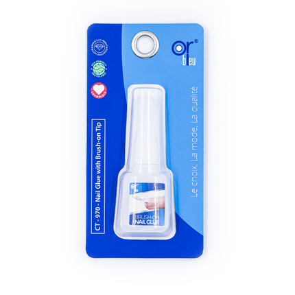 Or Bleu Nail Glue With Brush On Tip