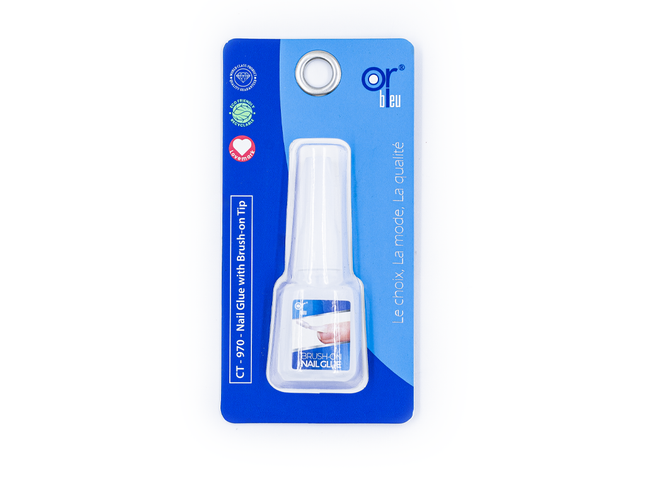 Or Bleu Nail Glue With Brush On Tip