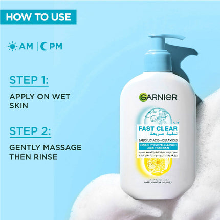 Garnier Fast Clear Salicylic Acid + Ceramides 250ML