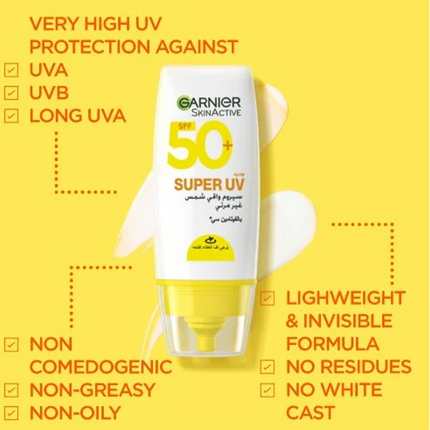 Garnier Super Uv Invisible Serum Sunscreen Vitamin C SPF 50