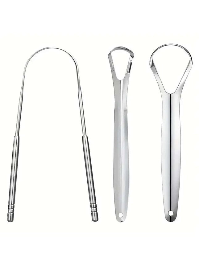 Tongue Scraper, Adult Tongue Cleaner Set 3 Pieces