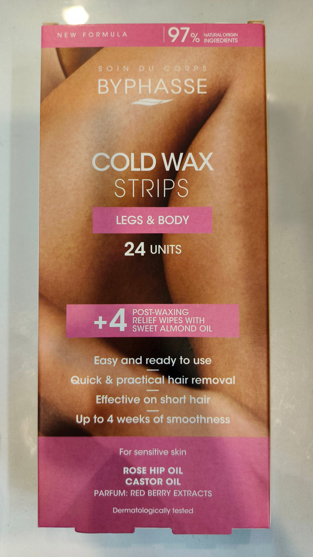 Byphasse Cold Wax Strips Legs & Body