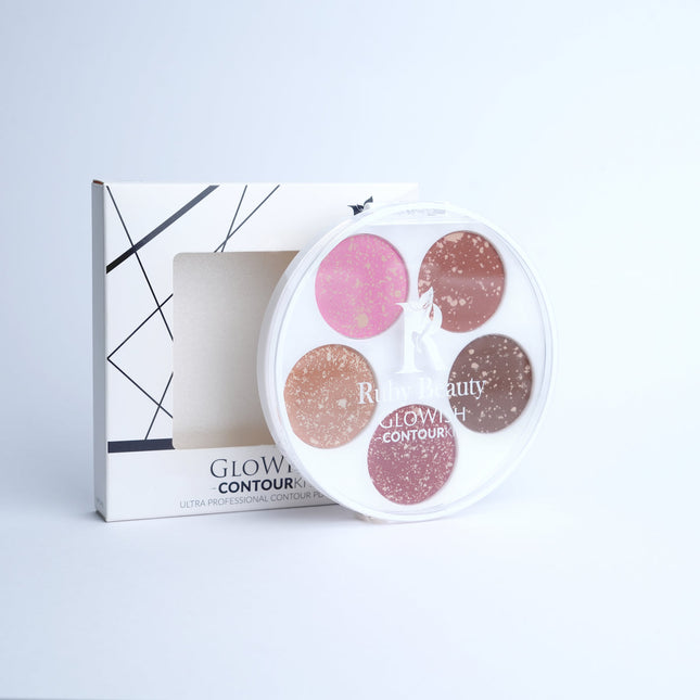 Ruby Beauty Glowish Contour Kit 5 colors