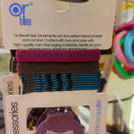 Or Bleu Hair Ornements Set