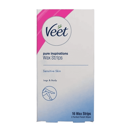 Veet Pure Inspiration 16 Wax Strips + 2 Finish Wipes