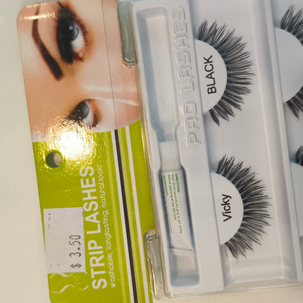 Pretty Lady Lashes Strip Lashes with glue