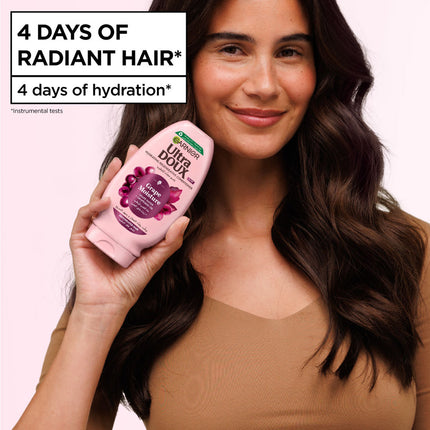 Garnier Ultra Doux Grape Moisture Hydrating Regenerative Conditioner for Dehydrated Hair With Hydrating Grape Water + Antioxidant Grapeseed Oil