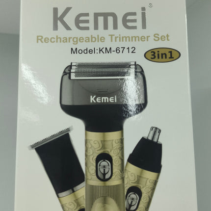 Kemie Rechargeable Trimmer Set Model KM - 6712