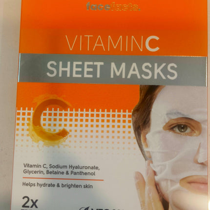 Face Fact Vitamin C Sheet Mask 2 Pieces
