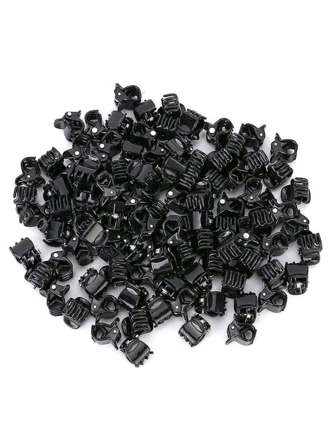 Mini Hair Clips Brow And Black Mix