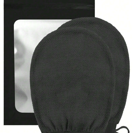 2pcs Deep Exfoliating Glove Mitt Smooth And Radiant - Body Scrubber Bath And Shower - Cleans Dead Dry - Gentle