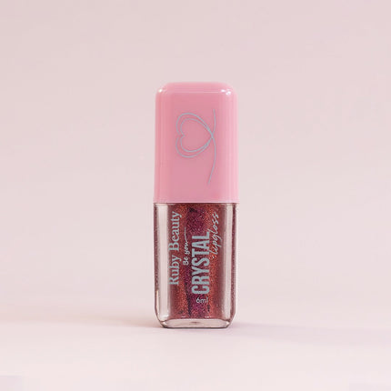 Ruby Beauty Crystal Lip Gloss – Plumping Gloss with Shimmer Finish