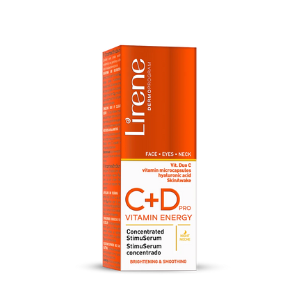 LIRENE 30+ VITAMIN ENERGY С+D PRO CONCENTRATED STIMUSERUM LIGHTENING AND SMOOTHING