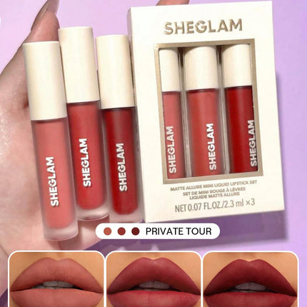 Sheglam Matte Allure Mini Liquid Lipstick Set