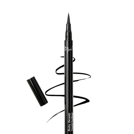 Ruby Beauty Liquid Eyeliner – Intense Black, Long Lasting, Fine Tip