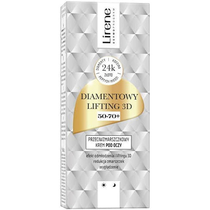 Lirene Gold Diamond Lifting 3D 50+ Eye Cream