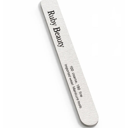 Ruby Beauty Professional Nail File 100/180 – Dual Grit Manicure File rb-048