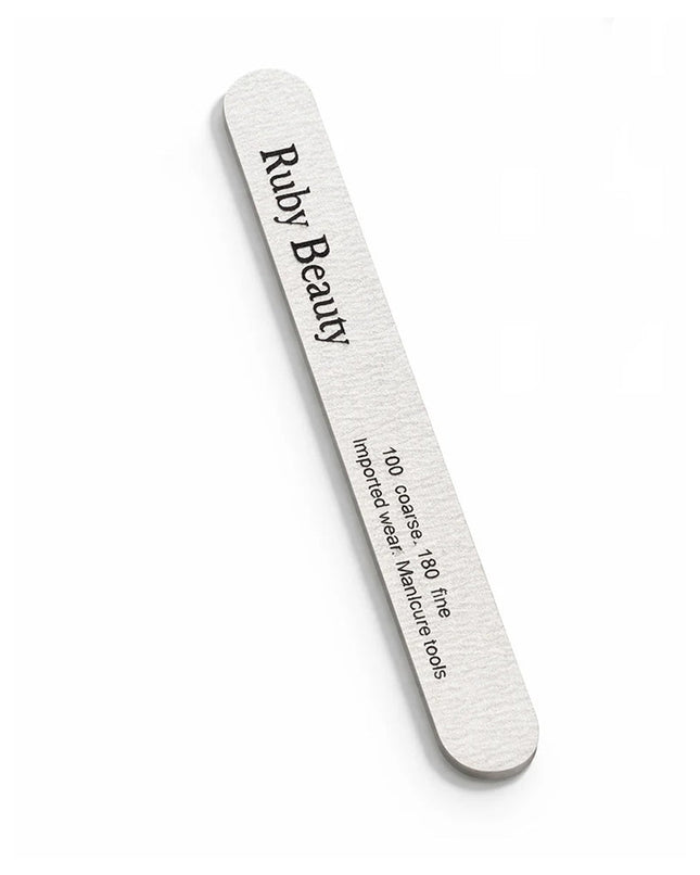 Ruby Beauty Professional Nail File 100/180 – Dual Grit Manicure File rb-048