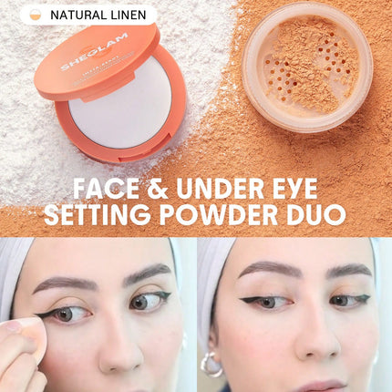 Sheglam insta-Ready face & under eye setting powder due
