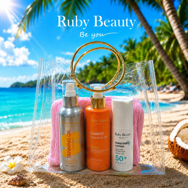 Ruby Beauty Beach Set With Random Towel Color