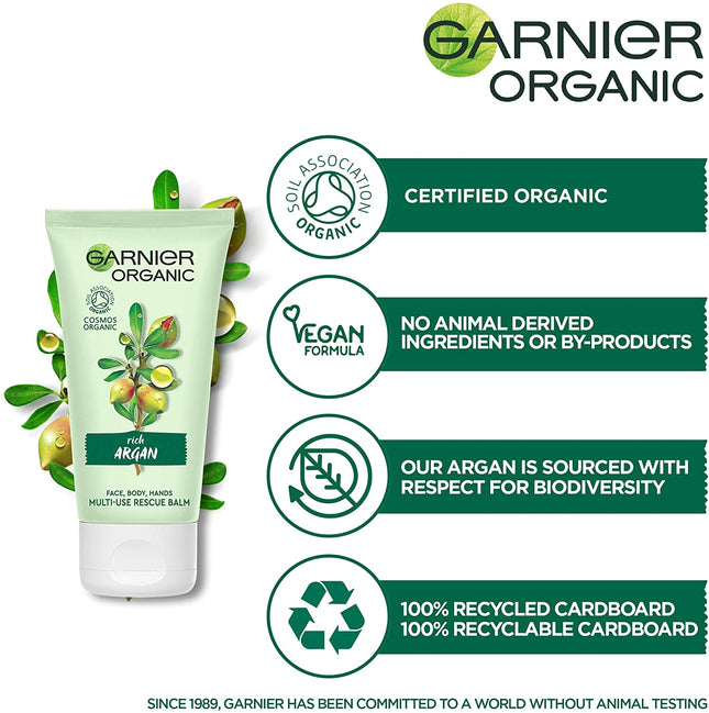 Garnier Organics Rich Argan With Organic Shea Butter 50Ml