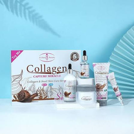 Aichun Beauty collagen snail set am and pm