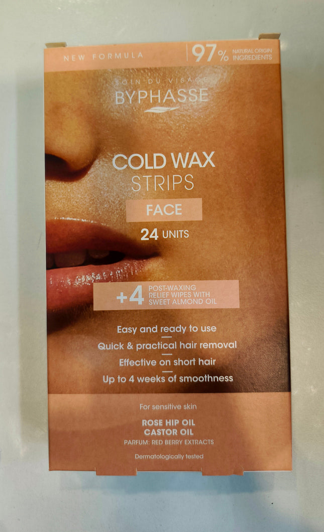 Byphasse Face Cold Wax Strips 24Units