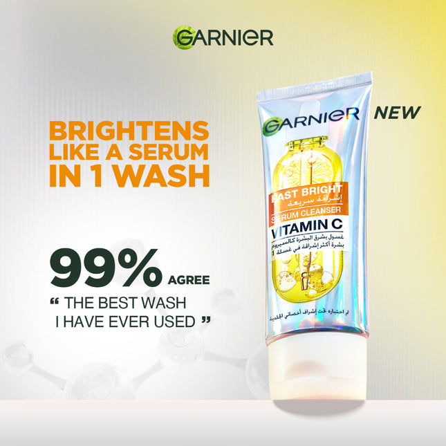 Garnier Fast Bright Serum Cleanser Vitamin C 100ML