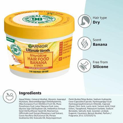 Garnier Ultra Doux Hair Food 390Ml