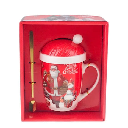 Merry Christmas Mug With Spoon