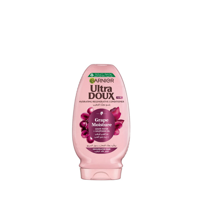 Garnier Ultra Doux Grape Moisture Hydrating Regenerative Conditioner for Dehydrated Hair With Hydrating Grape Water + Antioxidant Grapeseed Oil