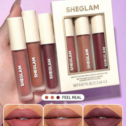 Sheglam Matte Allure Mini Liquid Lipstick Set