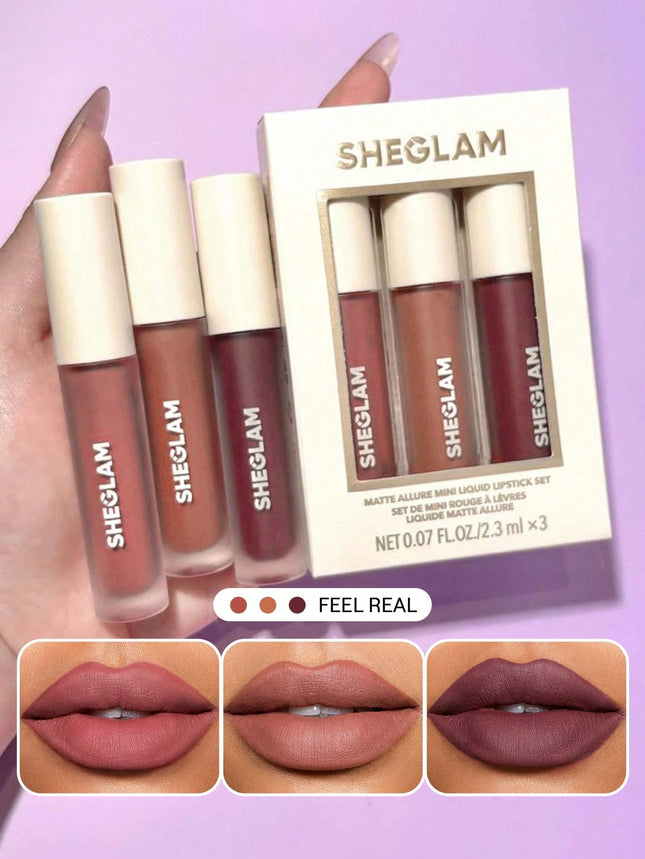 Sheglam Matte Allure Mini Liquid Lipstick Set
